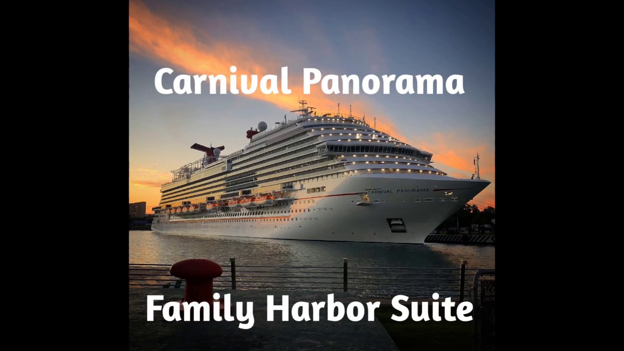 Carnival Panorama Family Harbor Suite Room Tour #carnivalpanorama #carnivalcruise #familyharbor