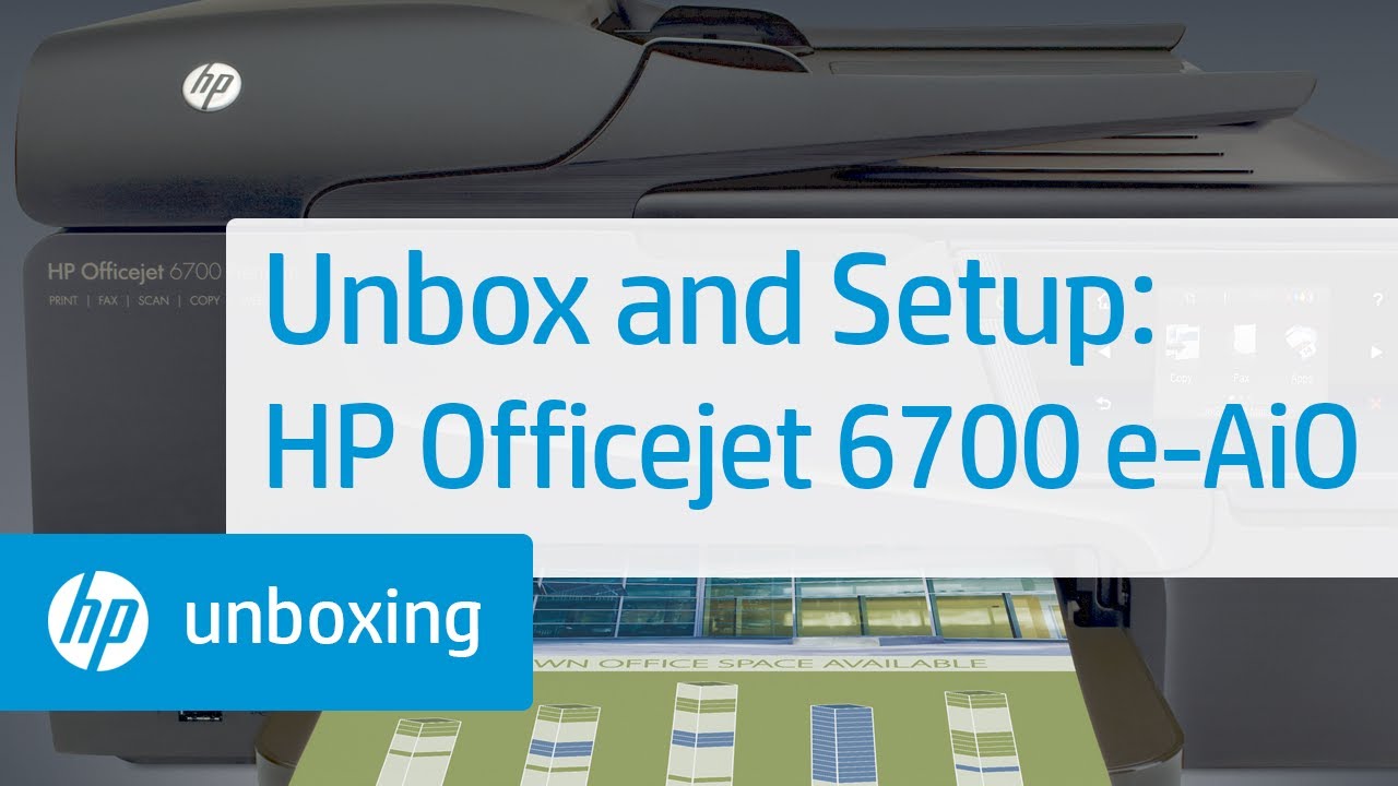Unboxing and Setting Up the HP Officejet 6700 Premium e-All-in-One Printer | HP