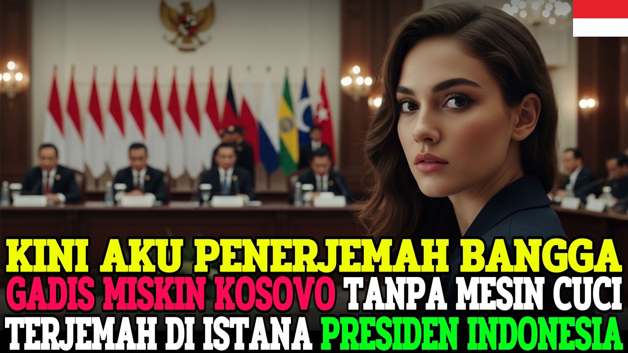 GADIS MISKIN KOSOVO TANPA MESIN CUCI, OTODIDAK MASUK INDONESIA, HADIR DI JAMUAN PRESIDEN