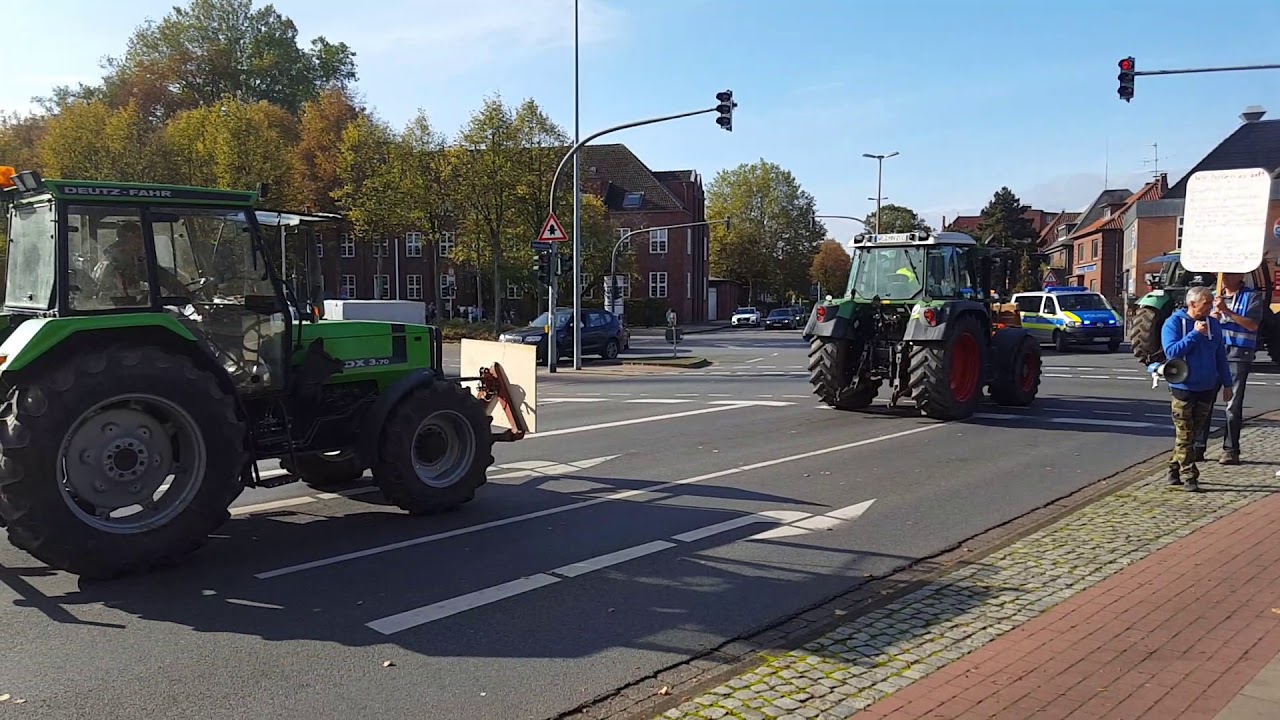 TRECKER-DEMO: Landwirte protestieren gegen Agrarpl&auml;ne der Bundesregierung | L&uuml;neburg 22.10.2019