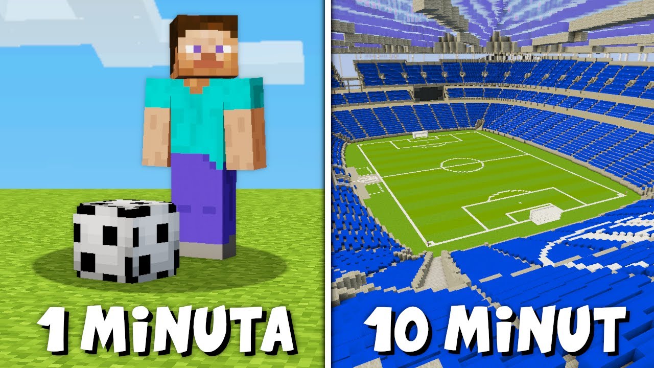 Poprosiłem 10 LOSOWYCH OS&Oacute;B aby zbudowali STADION w MINECRAFT!
