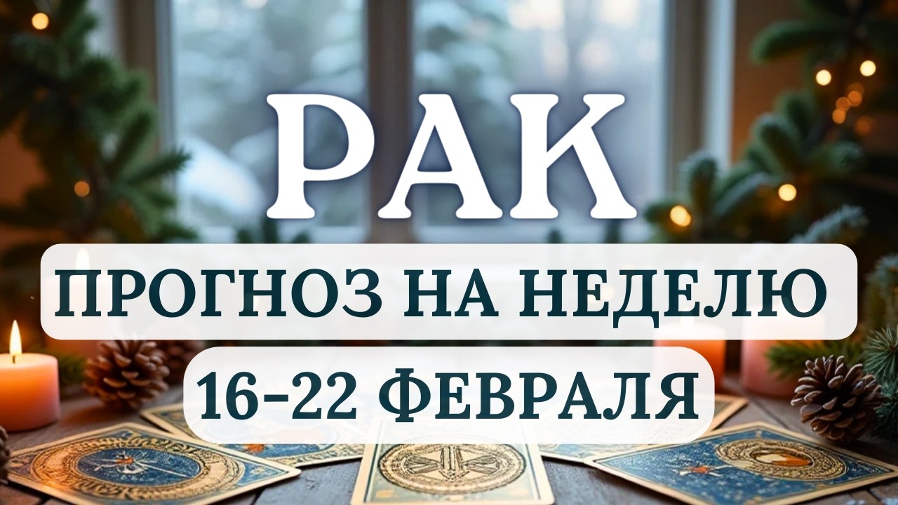 РАК♋НЫРЯЕМ В ПУЧИНУ СТРАСТЕЙ! ♋ПРОГНОЗ НА НЕДЕЛЮ С 16 ПО 22 ФЕВРАЛЯ 2026