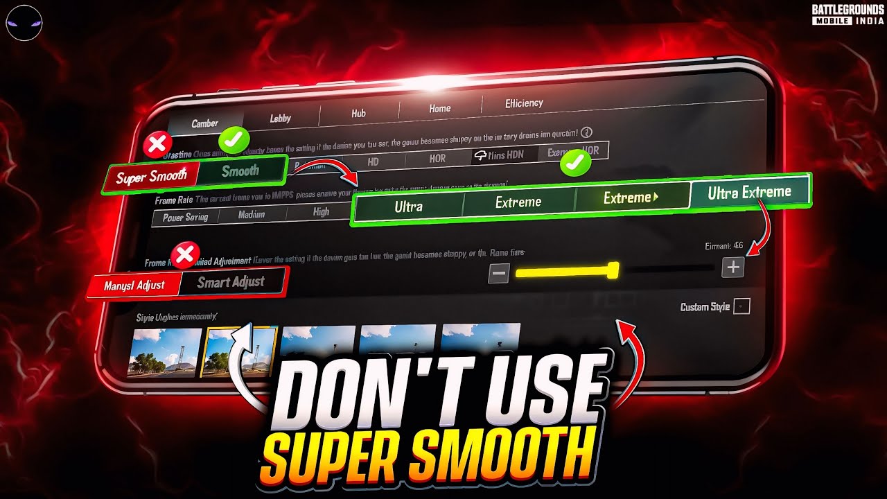Don&rsquo;t Use Super Smooth in BGMI ❌ | Truth About FPS, Lag & Battery Drain.