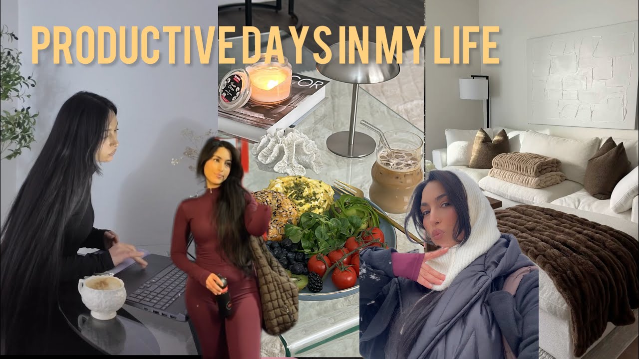 Productive days 💪🏻كيفاش كنضم حياتي ف ألمانيا 🇩🇪 -روتين الخدمة و القراية و الرياضة