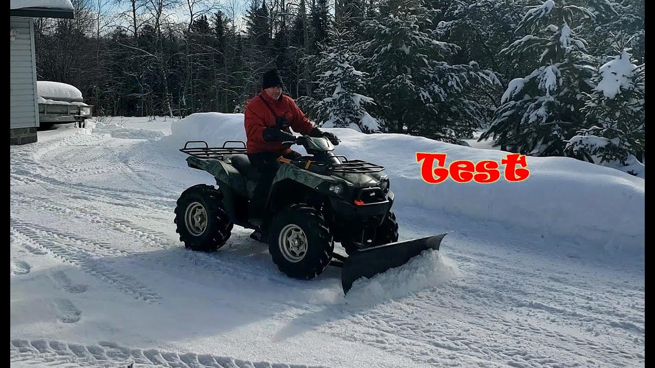 Short test snow plow Brute Force 750 newly rebuilt