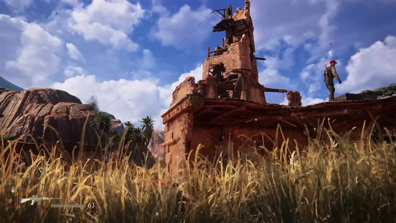 Uncharted 4: Madagascar stealthed tower