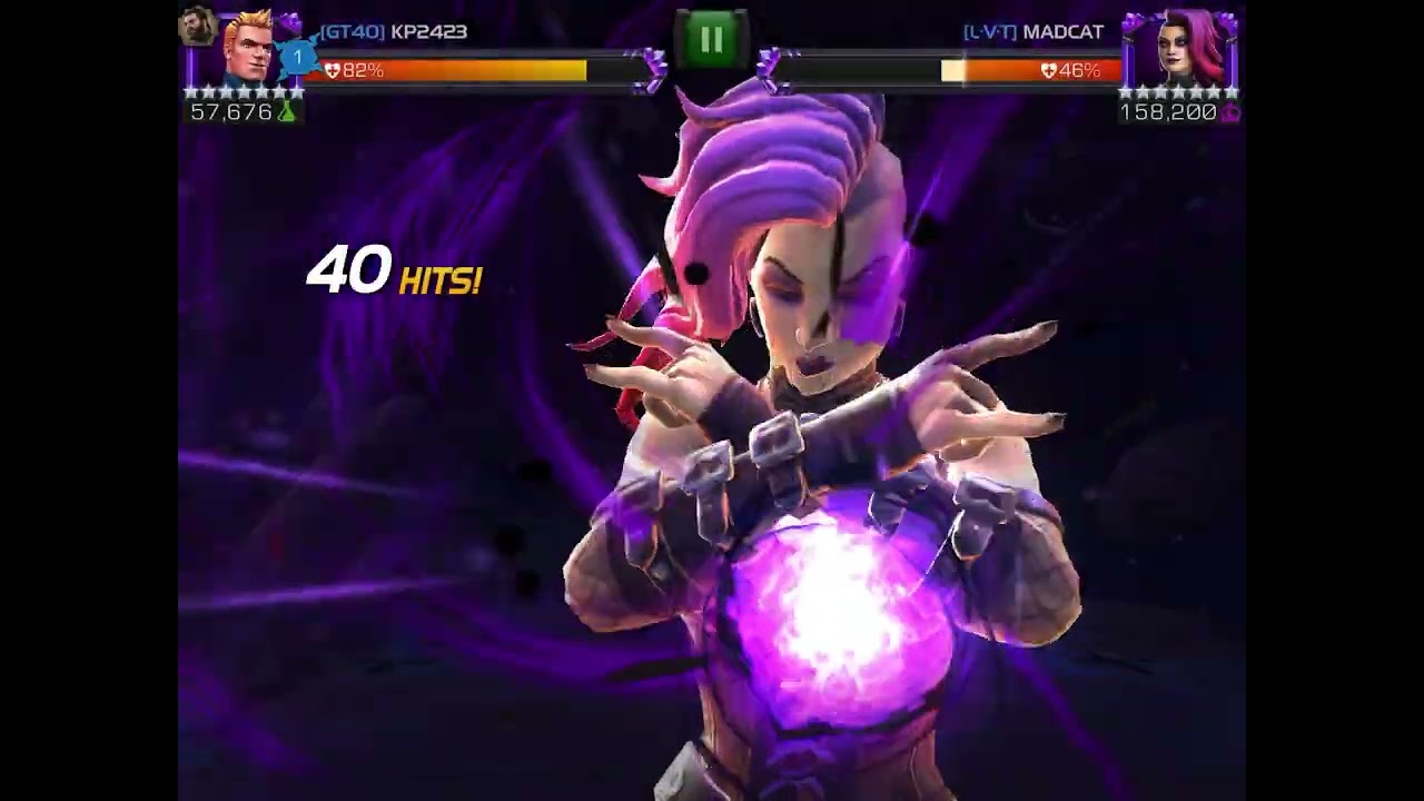 Human Torch vs Nico Minoru Node 49 Stunning Reflection/Polka Dot Power/Brute Force AW S60 Mcoc