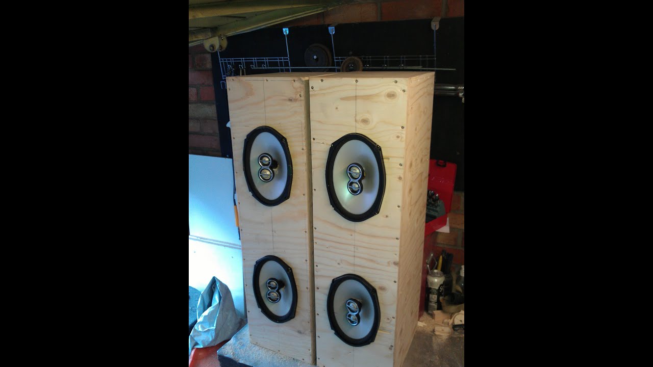 How to build home 6x9 speaker box cab