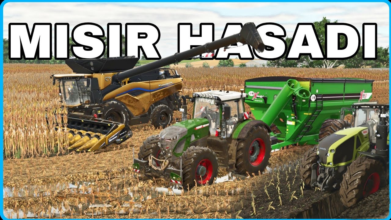 ÇAMUR YIĞININDA MISIR HASATLADIK❗️TRAKTÖRLER DİBİNE KADAR ÇAMURA BATTI 🚜 FARMİNG SİMULATÖR 25
