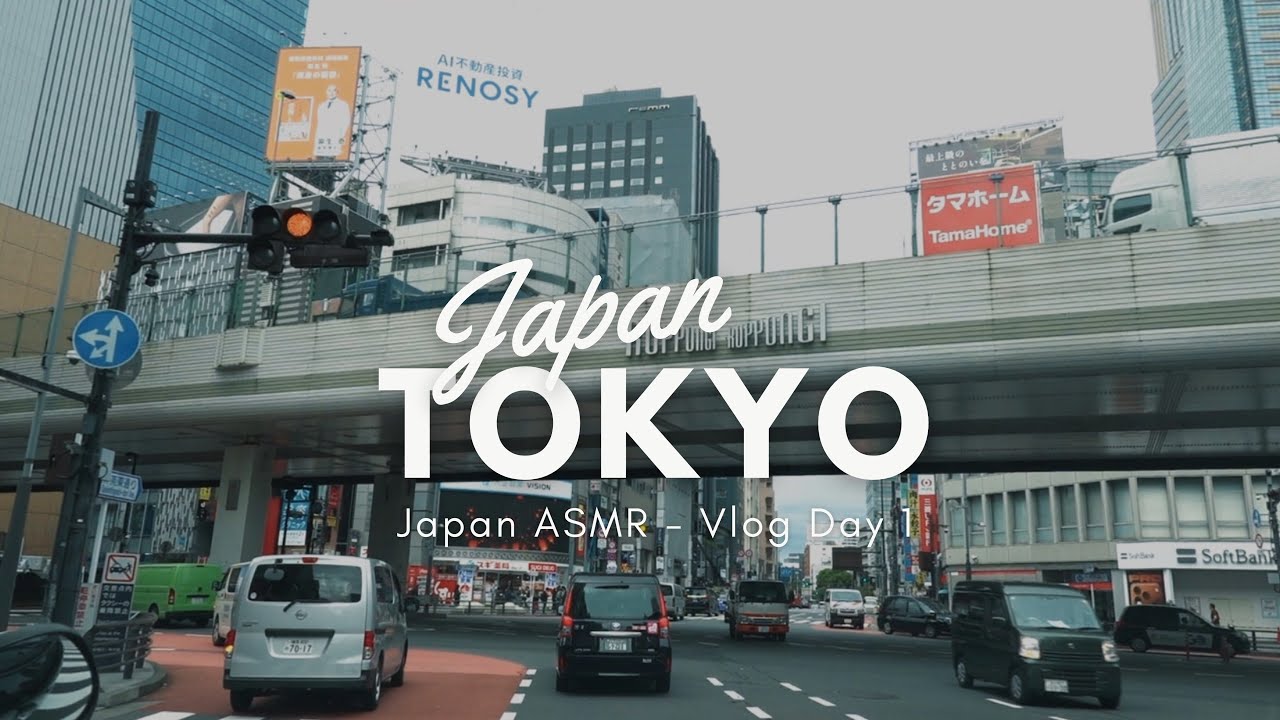 ASMR RAW Travel Sound | Tokyo, Japan Vlog Day 1 | Roppongi, Ginza, Nihonbashi | No Music No Edit