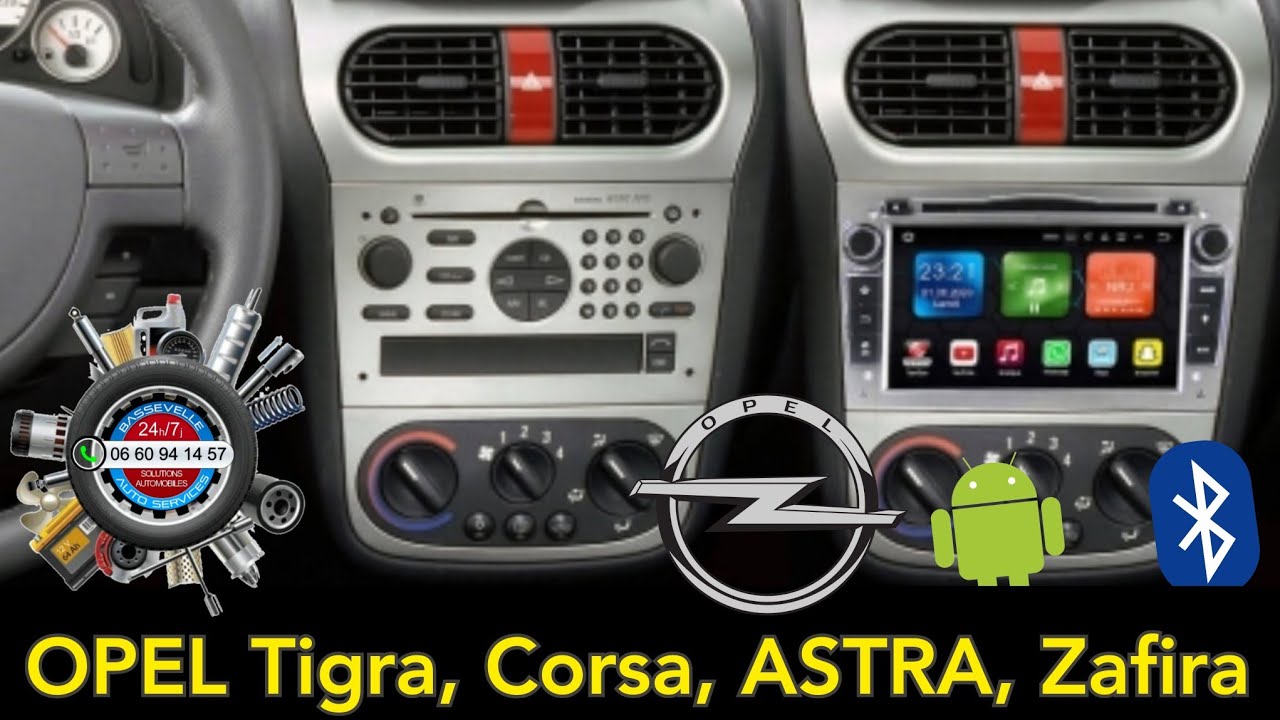 Installer un autoradio Android sur Opel Tigra Twintop par Bassevelle Auto Services