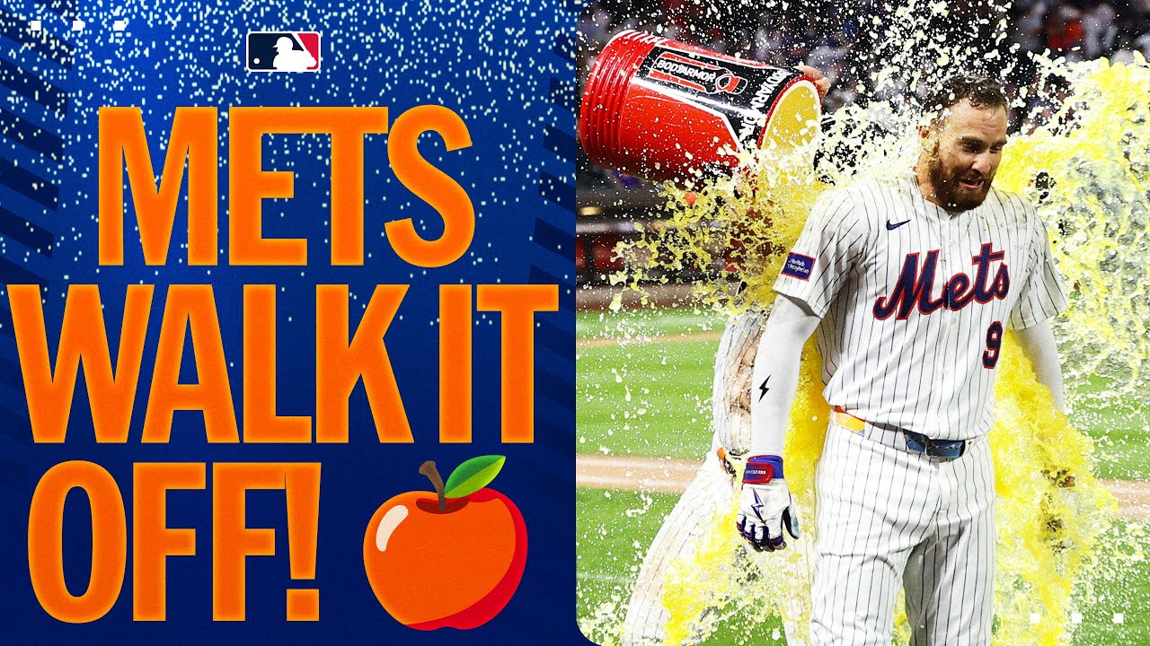 FULL 9TH INNING: Edwin Díaz strikes out two, Brandon Nimmo walks it off for the Mets! 🍎