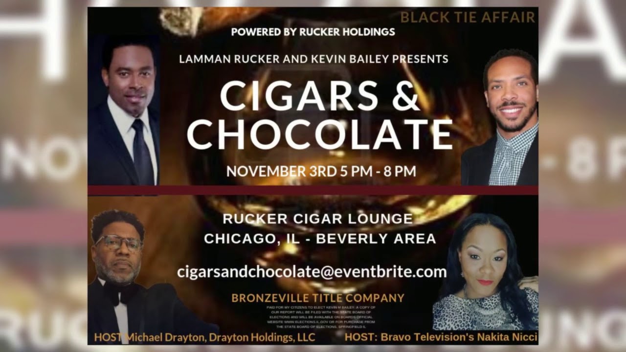 Cigars and Chocolate with Greenleaf Star Lamman Rucker and Committeeman Kevin Bailey