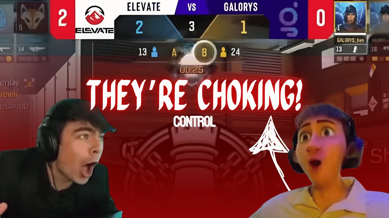 STREAMERS REACT TO ELEVATE'S COMEBACK ROUND AGAINST GALORYS ON CONTROL CODM WORLD CHAMPIONSHIP 2024