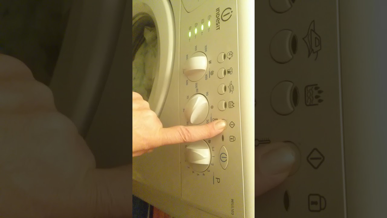 Как правильно стирать белое и цветное бельё на стиральной машине Indesit WIUL103