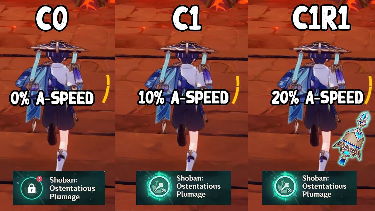 Wanderer ATK SPEED from C0 to C1R1. How Significant?
