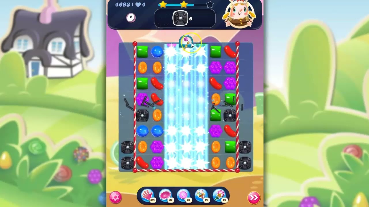 Candy Crush Level 4693 Talkthrough, 20 Moves 0 Boosters