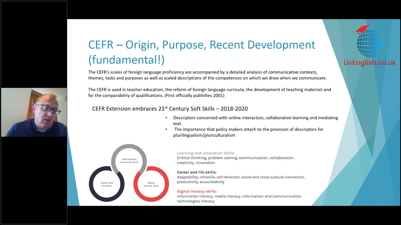 LivEnglish Webinar and Q&A - CEFR and practical implications for teaching English