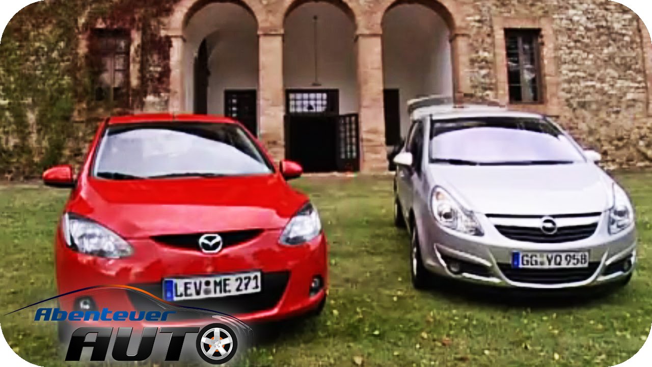 Bestes Fahranfängerauto: Opel Corsa vs Mazda 2  - Abenteuer Auto