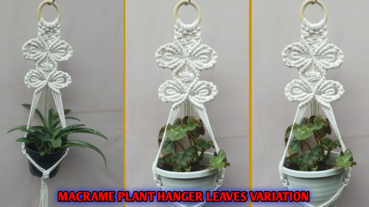DIY Macrame Plant Hanger Leaves Variation | Macrame New Design | Macrame Leaf