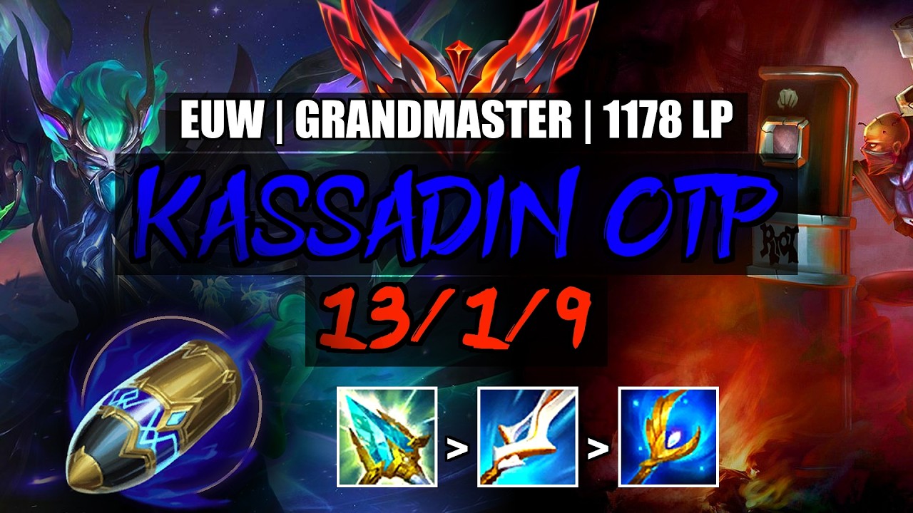 Kassadin OTP vs Singed Mid 13/1/9 | EUW Grandmaster 1178LP