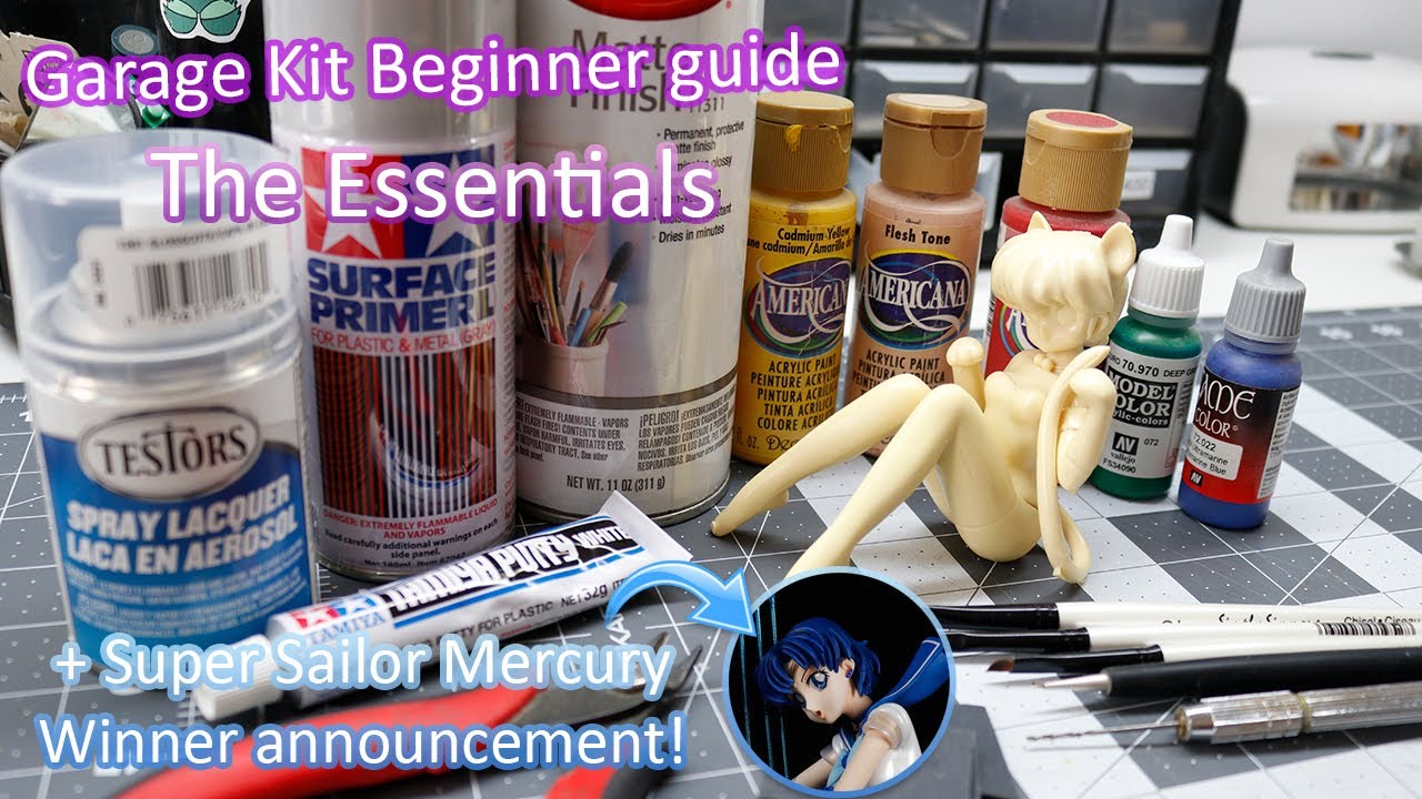 Garage Kit Beginner Essentials💁‍♀️ and Winner for Super Sailor Mercury giveaway! 🎉 (Subs ESP)
