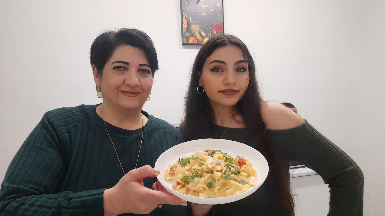 Паста с креветками | Торт ЗОЛОТОЙ КЛЮЧИК | Fettuccine Pasta with Shrimp | Golden Key Cake | MaraCasa