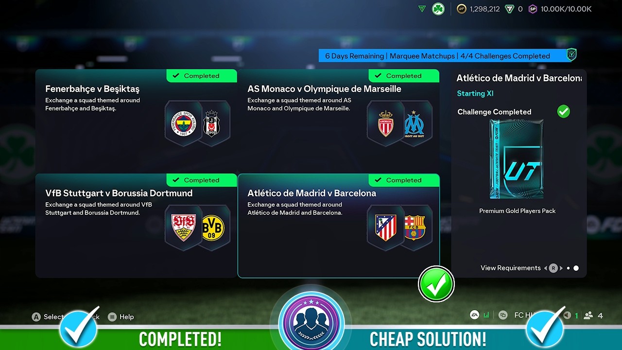 Главные матчи FC 26 - SBC 