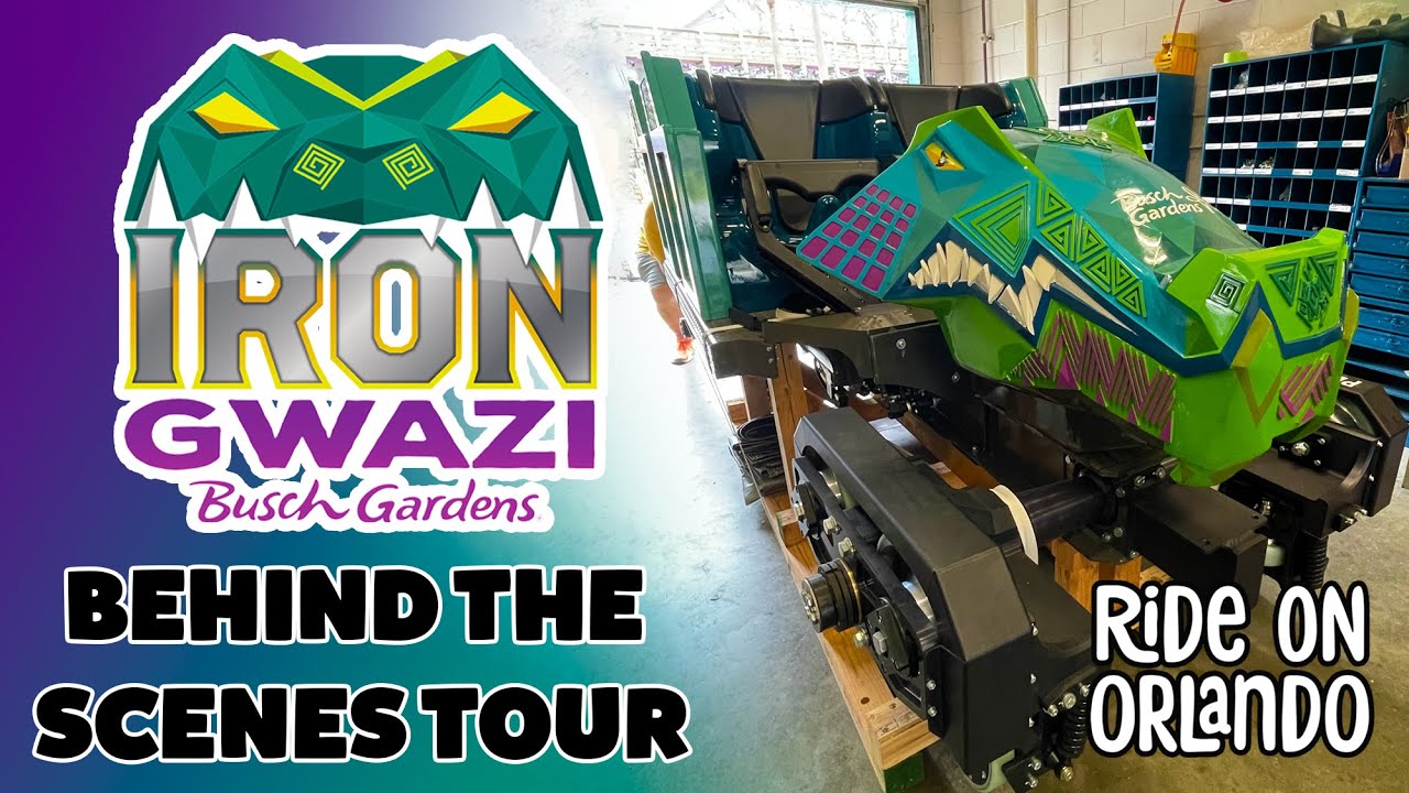 Iron Gwazi Behind The Scenes Tour for National Roller Coaster Day 2022 - Busch Gardens Tampa