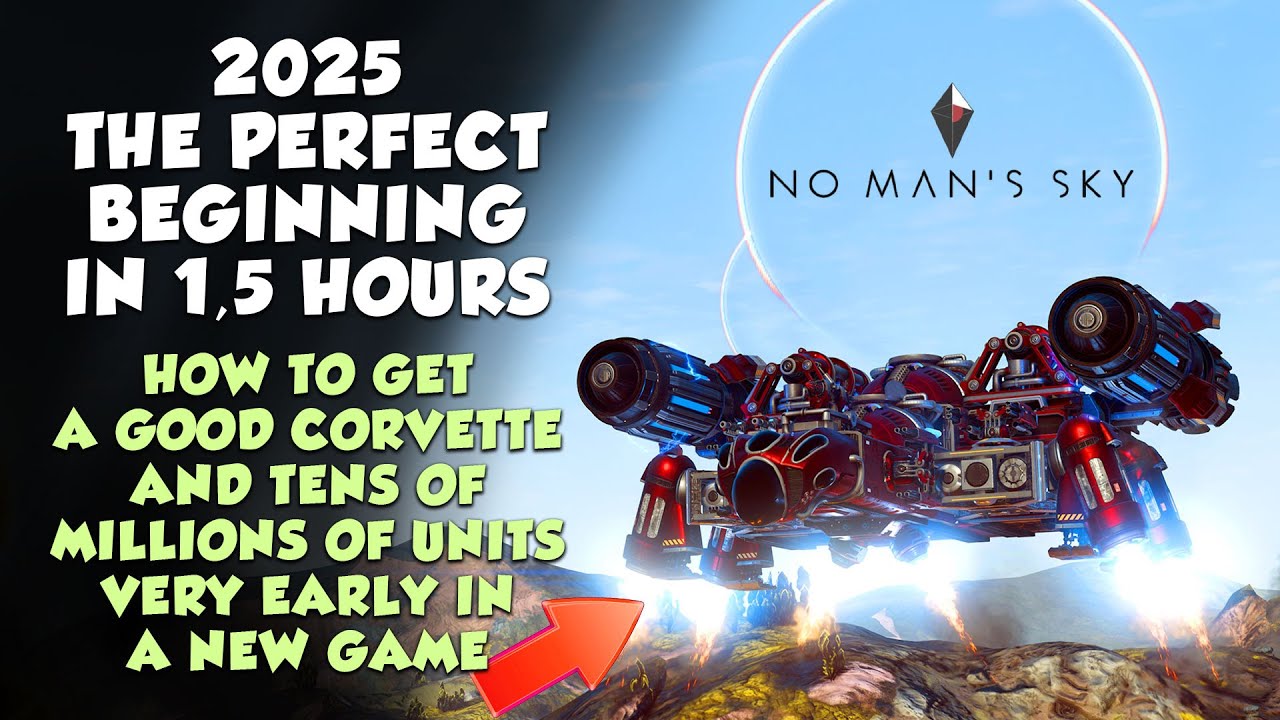 No Man's Sky Perfect start with a Corvette and millions of units