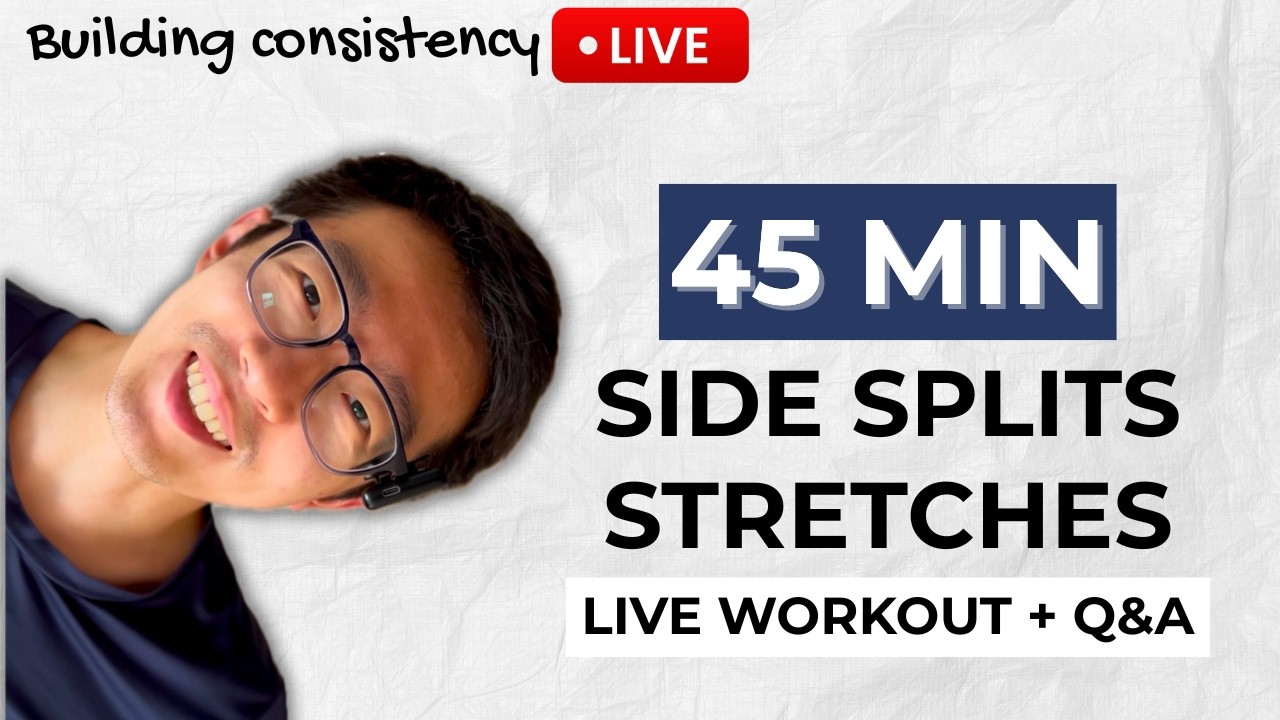Daily Hip Mobility and Middle Splits Stretching (LIVE)