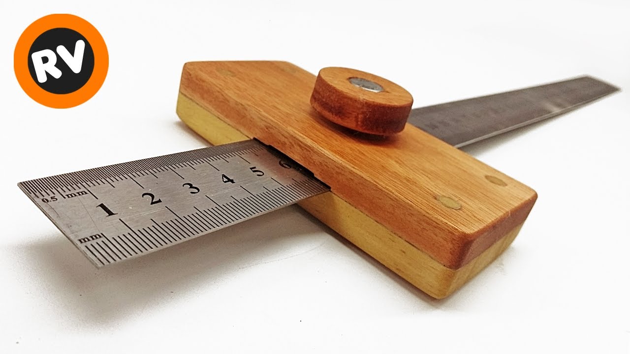 🔴 ➡️MUY UTIL y FACIL➡️ Como hacer un GRAMIL de madera CASERO para carpinteria | Ruler Marking Gauge