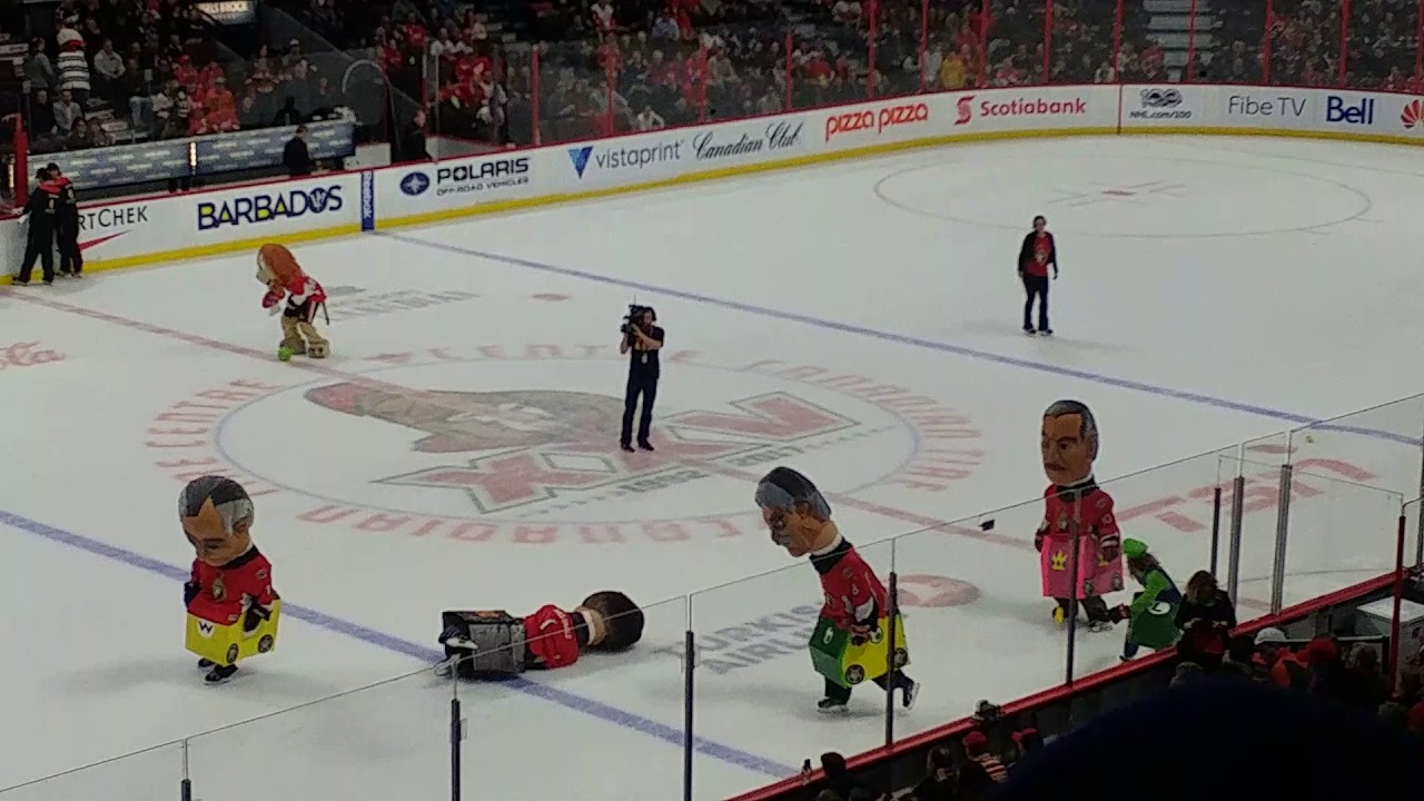 Racing Canadian Prime Ministers with Super Mario; Ottawa Senator's Event