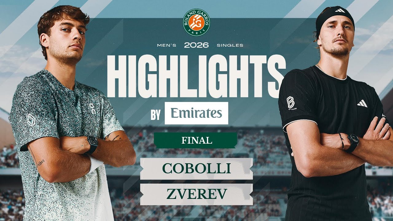 Flavio Cobolli vs Alexander Zverev | Men's Final Highlights by Emirates | Roland-Garros 2026