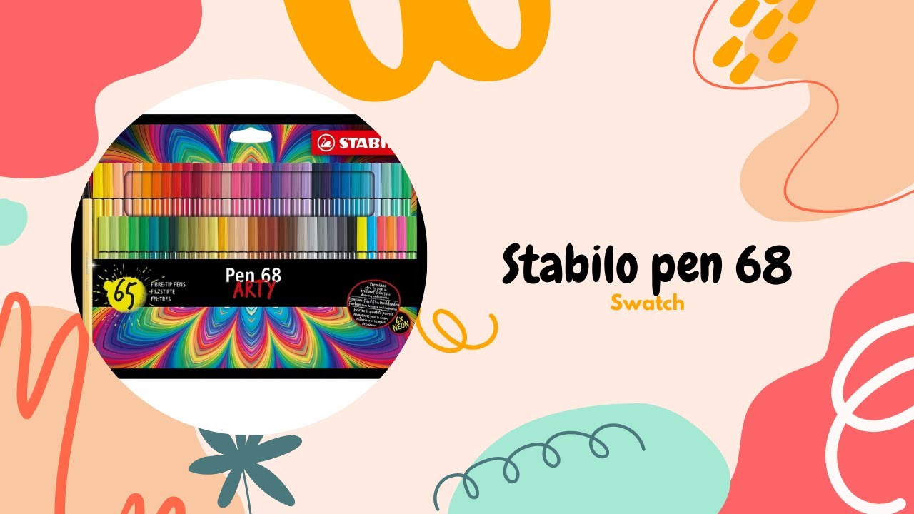 3. Swatchen  || 65 Stabilo pen 68