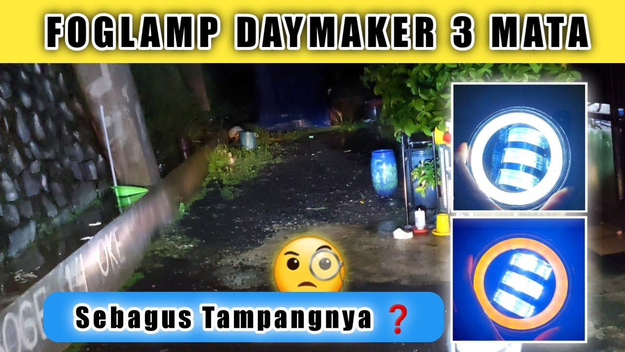 Laris Di Olshop ! Foglamp Daymaker 3 Mata 4 Inch Ini Sebagus Tampilannya ?