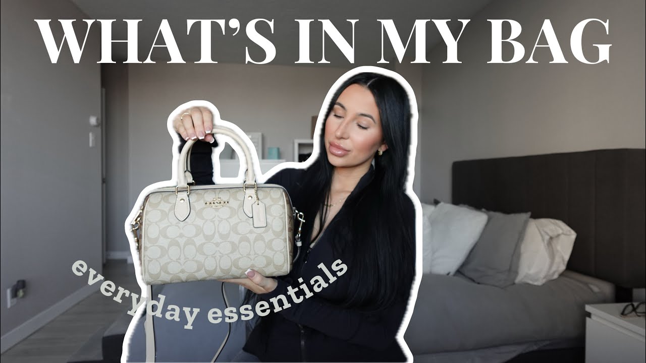 WHAT’S IN MY COACH BAG *minimal essentials* | itsactuallyak
