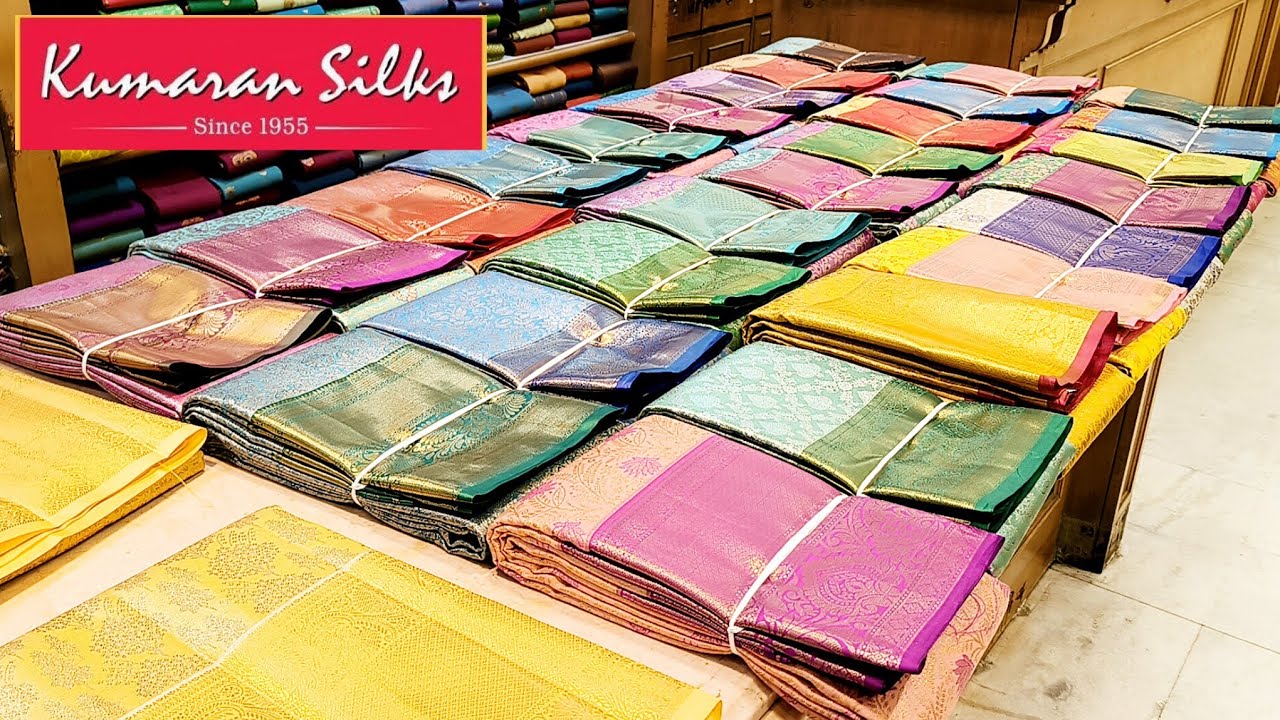 Kumaran Silks New Arrival Soft Silk Saree Tissue Silk Saree Art Semi Silk Sarees collection 