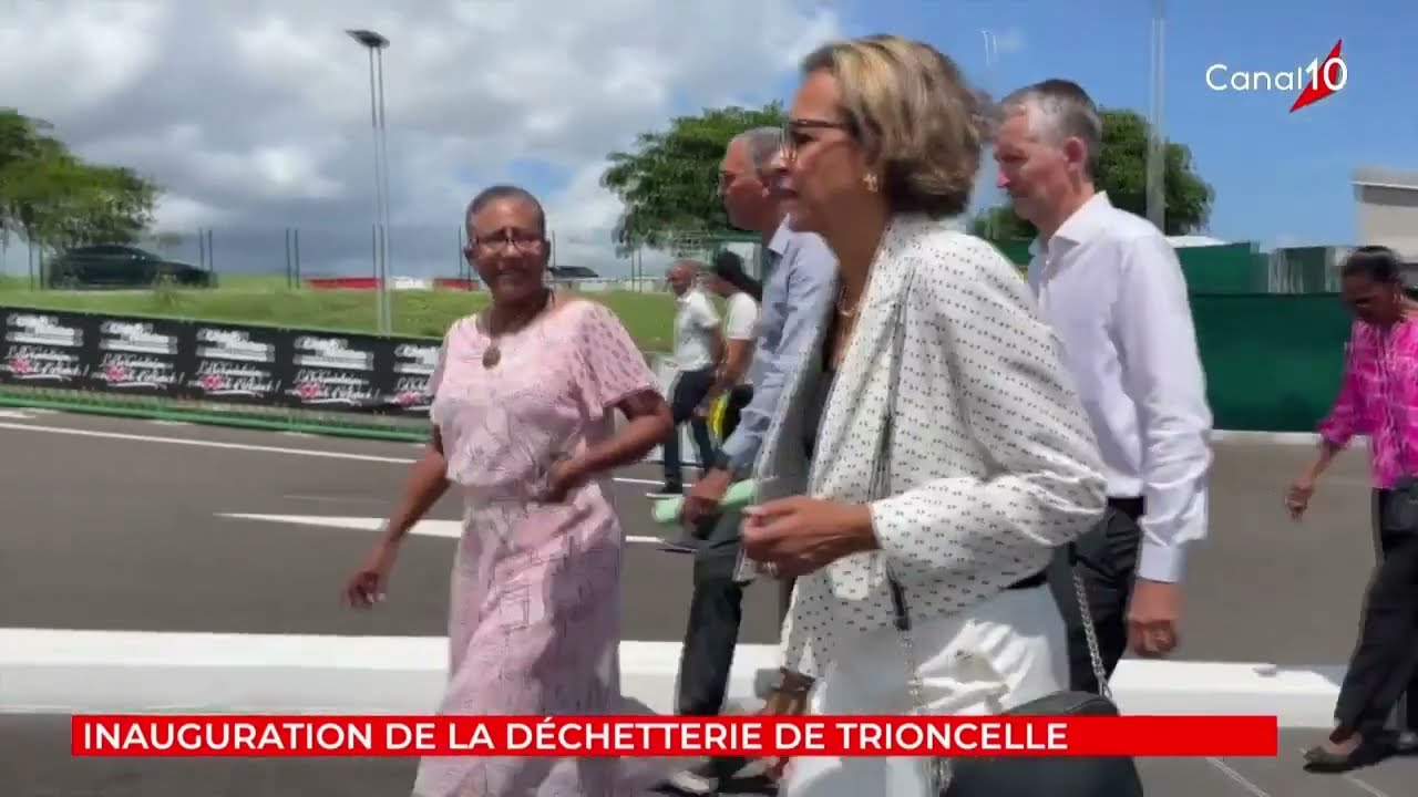 Inauguration de la déchetterie de Trioncelle - Reportage Canal 10
