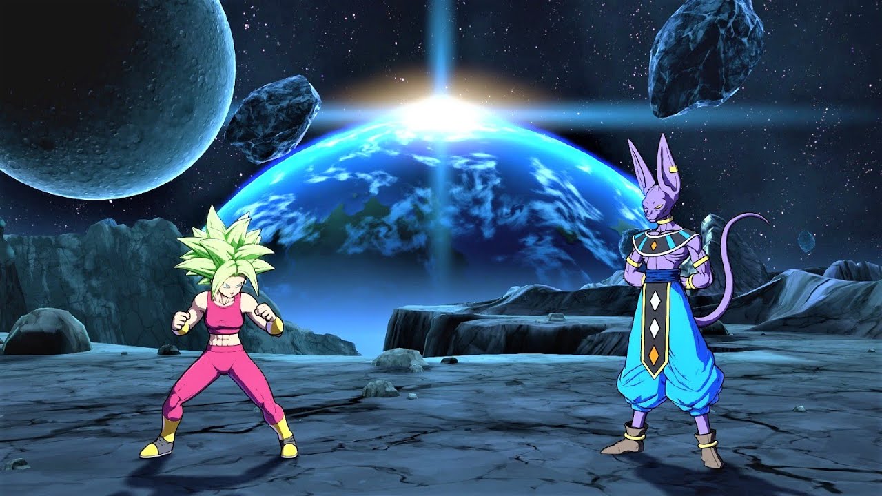 Kefla & SSGSS Gogeta vs Beerus & Hit (Hardest AI) - Dragon Ball FighterZ