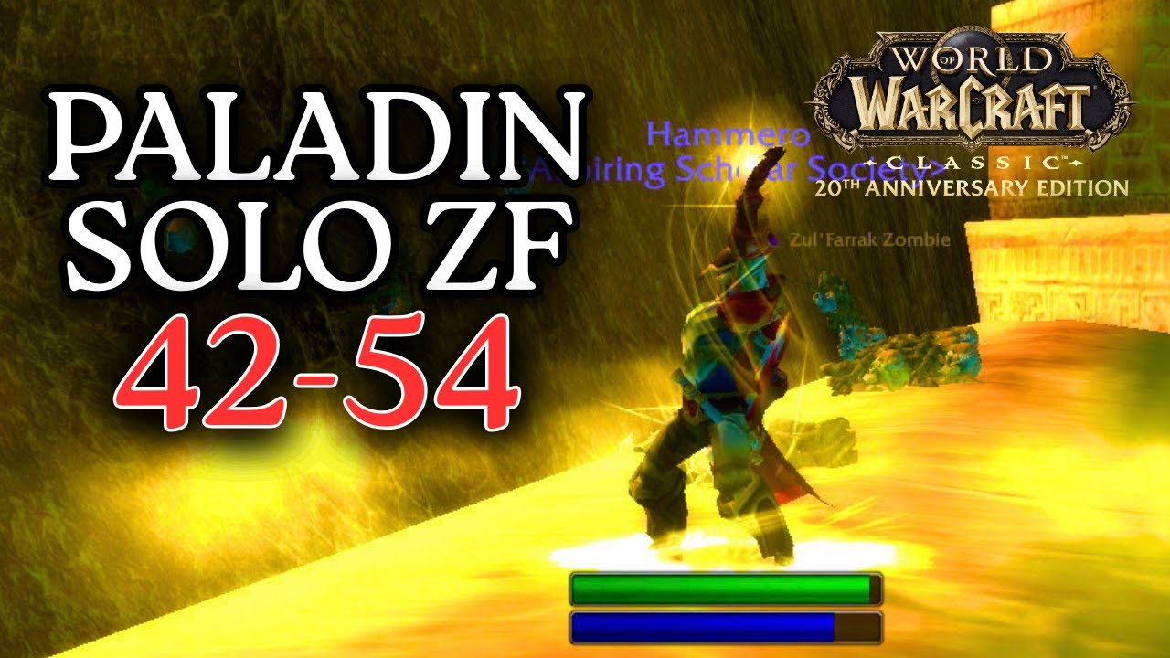 Insane Paladin Solo XP! ZF GY 42-54 Leveling (18 Min Clears & 150k XP/hr)