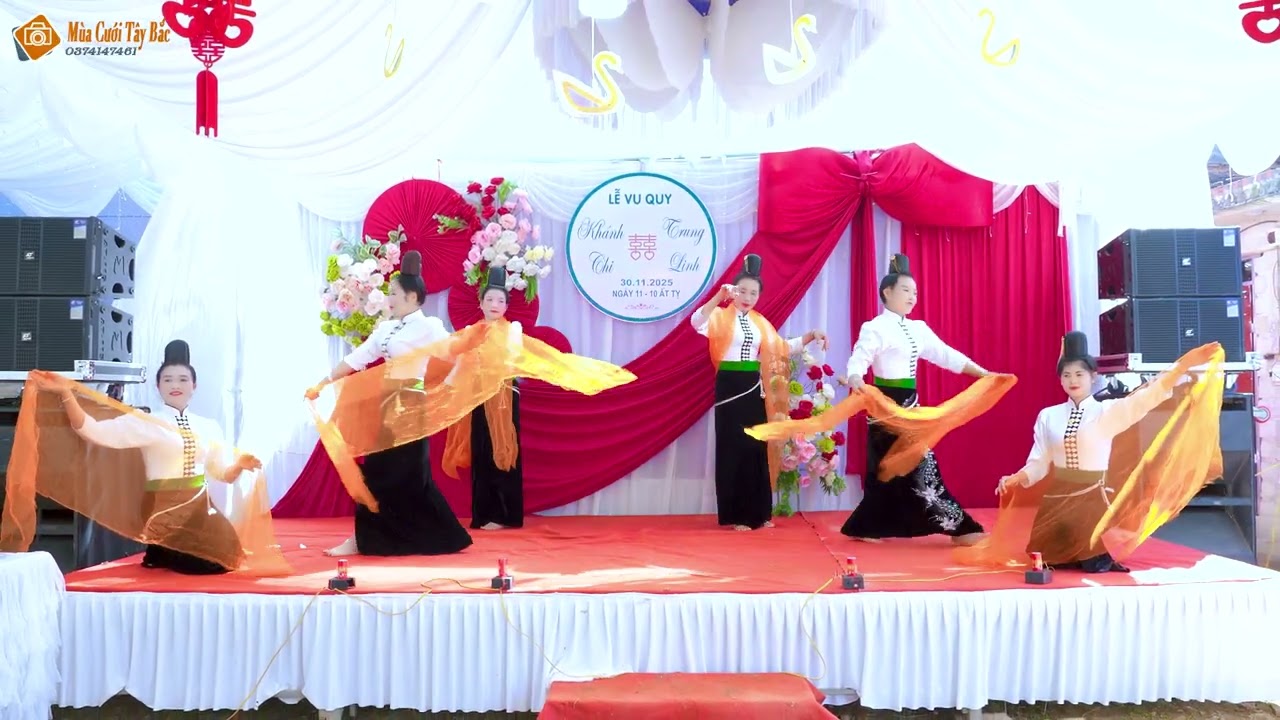 ĐỘI MÚA GIA ĐÌNH  -  MHP KHÁNH CHI &  TRUNG LINH - BẢN BÓ CHIỀNG LY - MÙA CƯỚI TÂY BẮC