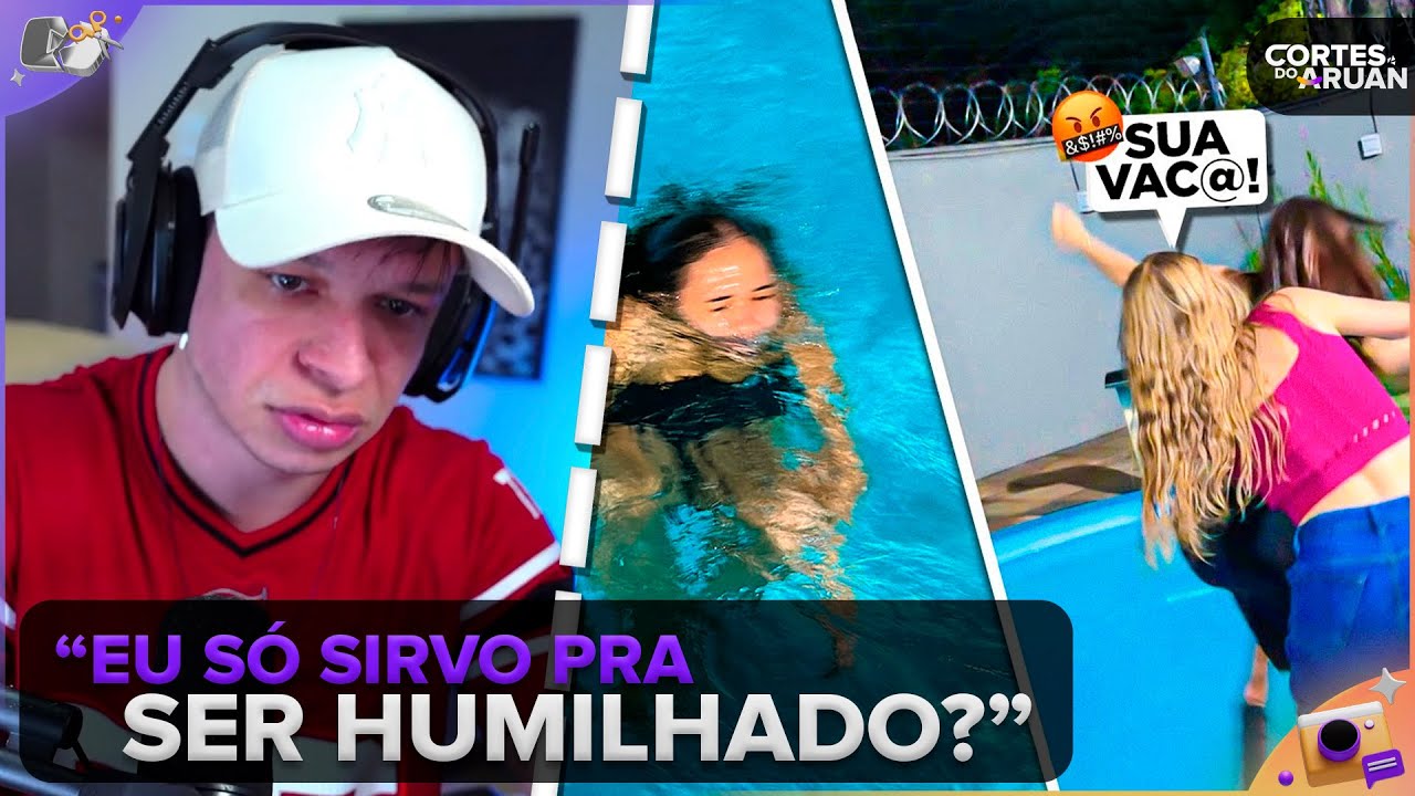 ARUAN REAGE: 🚨KAVIC PEGOU ZAMBOTI COM O RENATO E JOGOU ELA NA PISCINA (IRENE NÓBREGA)