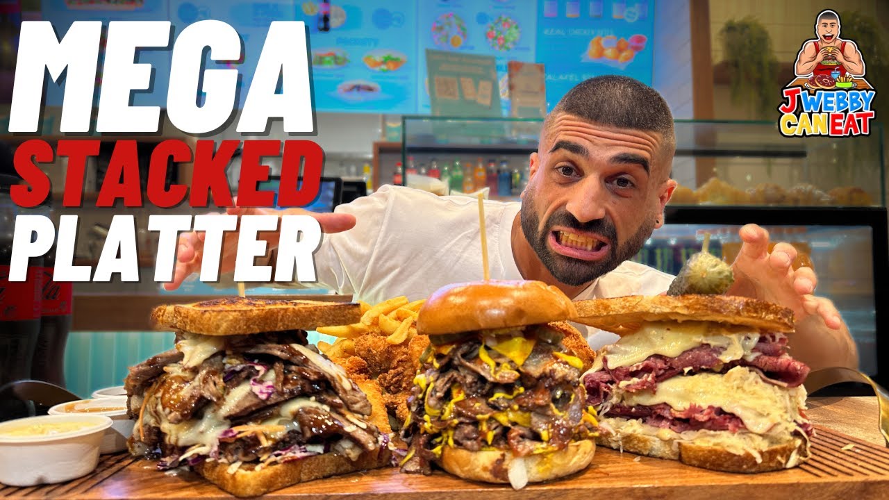 MEGA STACKED PLATTER - STACKED - MONSTER SANDWICH CHALLENGE