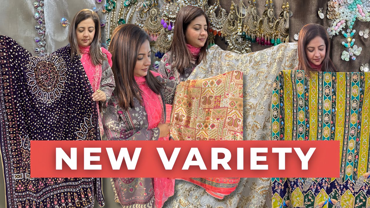 New Fabric For Eid |Explore New Designer Buttons Shop| Beautiful Small Machine Embroidery Shirts