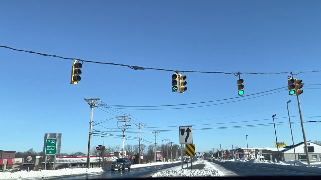 Driving in New Britain - West Hartford, CT