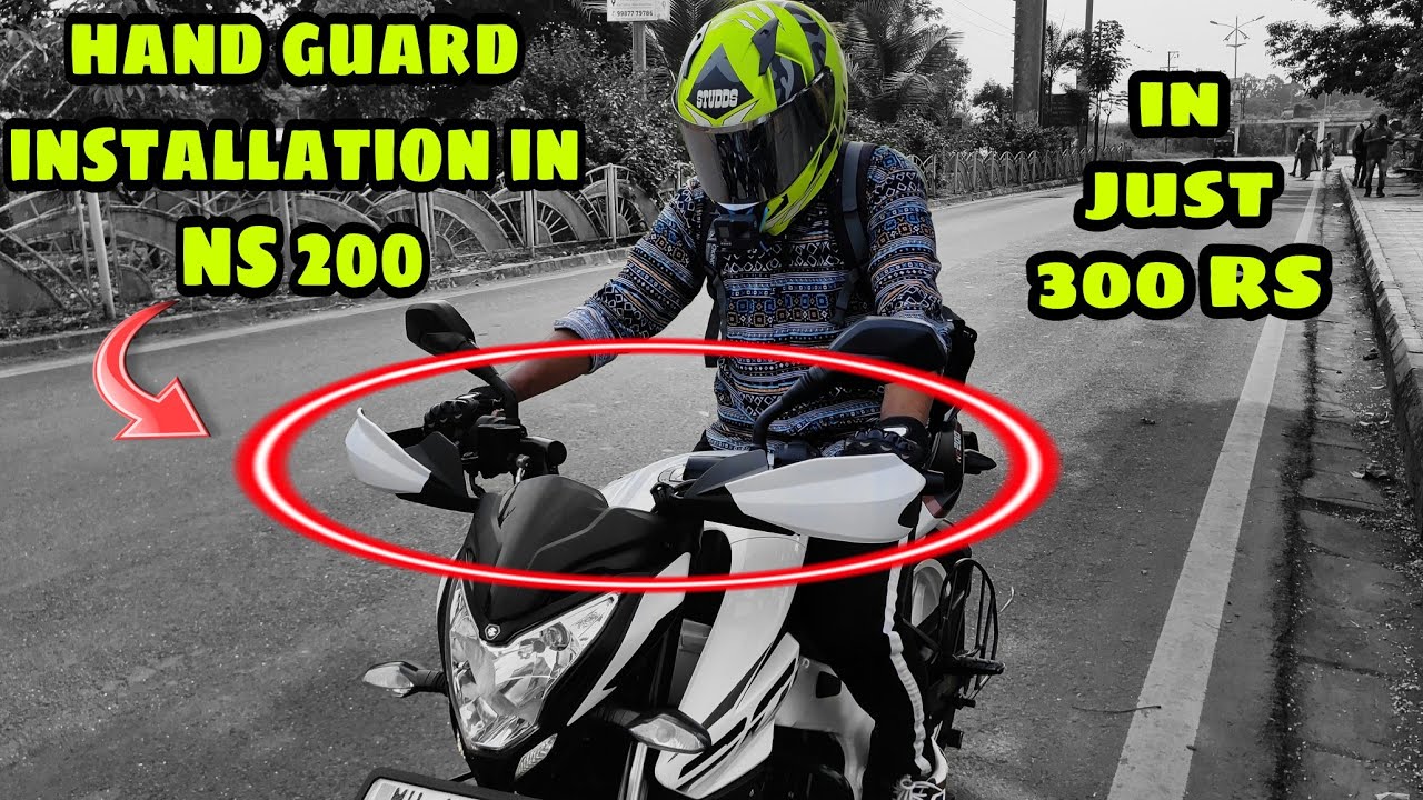 handguards installation in ns 200 #ns200 #ns200modification #ns200 #modified #bikemodification