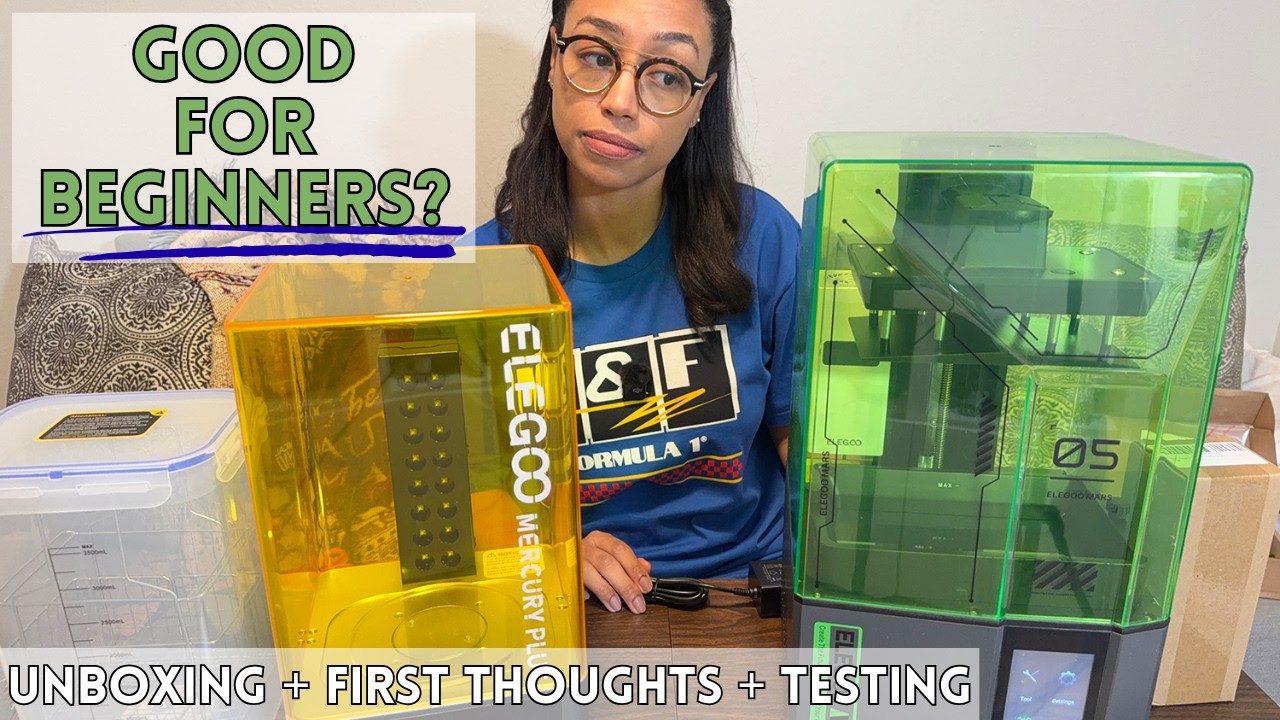 Elegoo Mars 5 3D Resin Printer Unboxing, First Thoughts, & Testing - Is This for Beginners?