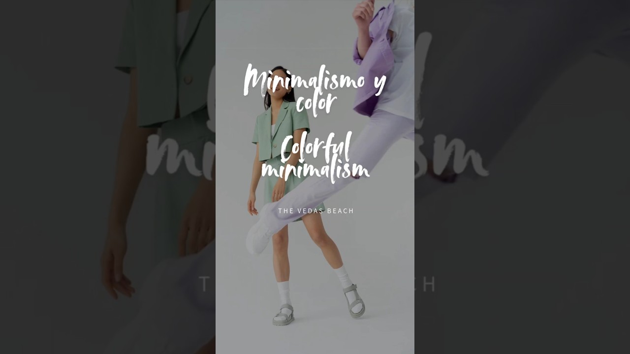 Minimalismo colorido fácil Easy colorful minimalist wardrobe