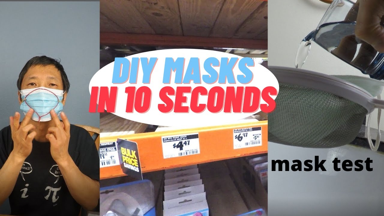 DIY face masks in 10 seconds & improve cheaper masks #coronavirus  #facemask